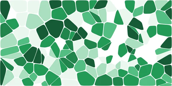 Vitray renkli voronoi fileto, vektör soyut ile. Düzensiz hücre arka plan deseni. 2D geometrik şekiller kılavuz. En boy oranı 2:1