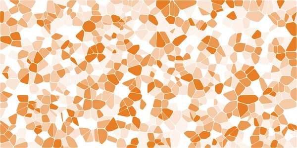 Vitray renkli voronoi fileto, vektör soyut ile. Düzensiz hücre arka plan deseni. 2D geometrik şekiller kılavuz. En boy oranı 2:1