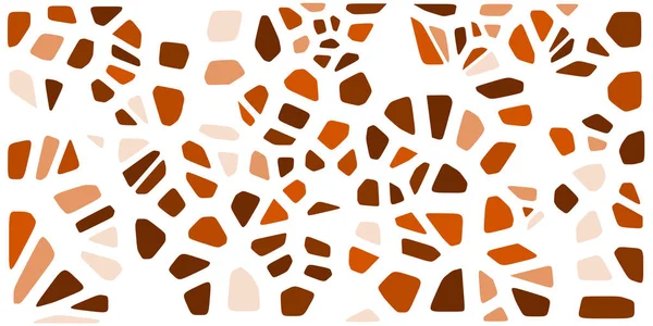 Vitray renkli voronoi fileto, vektör soyut ile. Düzensiz hücre arka plan deseni. 2D geometrik şekiller kılavuz. En boy oranı 2:1