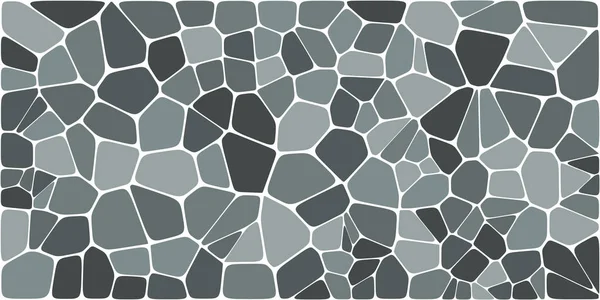 Vitray renkli voronoi fileto, vektör soyut ile. Düzensiz hücre arka plan deseni. 2D geometrik şekiller kılavuz. En boy oranı 2:1