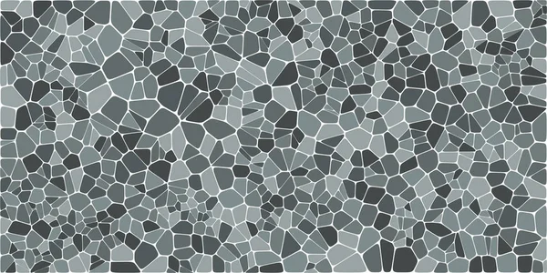 Vitray renkli voronoi fileto, vektör soyut ile. Düzensiz hücre arka plan deseni. 2D geometrik şekiller kılavuz. En boy oranı 2:1