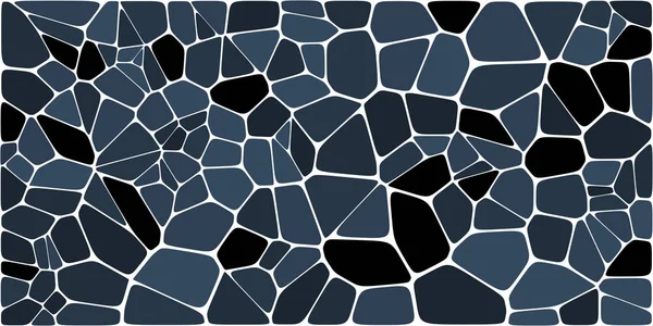 Vitray renkli voronoi fileto, vektör soyut ile. Düzensiz hücre arka plan deseni. 2D geometrik şekiller kılavuz. En boy oranı 2:1