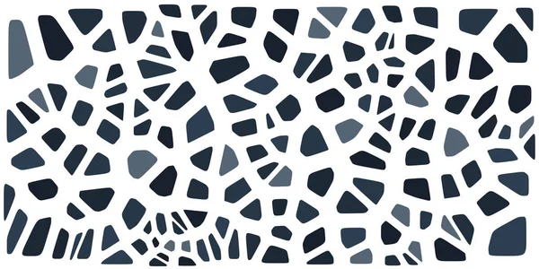 Vitray renkli voronoi fileto, vektör soyut ile. Düzensiz hücre arka plan deseni. 2D geometrik şekiller kılavuz. En boy oranı 2:1