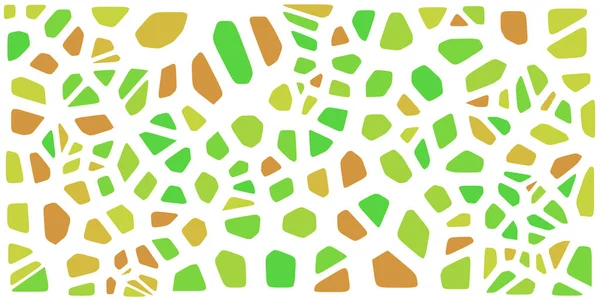 Vitray renkli voronoi fileto, vektör soyut ile. Düzensiz hücre arka plan deseni. 2D geometrik şekiller kılavuz. En boy oranı 2:1