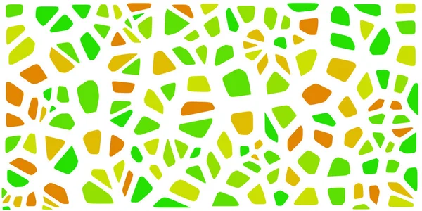 Vitray renkli voronoi fileto, vektör soyut ile. Düzensiz hücre arka plan deseni. 2D geometrik şekiller kılavuz. En boy oranı 2:1