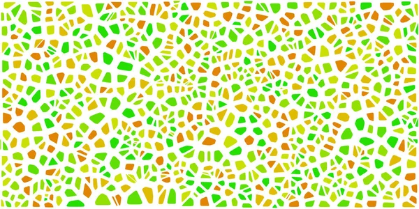 Vitray renkli voronoi fileto, vektör soyut ile. Düzensiz hücre arka plan deseni. 2D geometrik şekiller kılavuz. En boy oranı 2:1