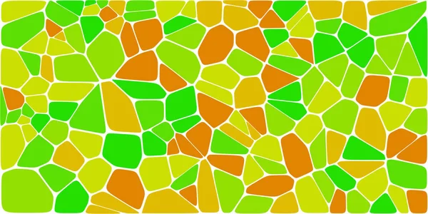 Vitrail Voronoi Coloré Avec Filet Vecteur Abstrait Modèle Fond Cellules — Image vectorielle