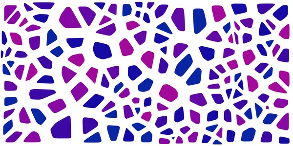 Vitray renkli voronoi fileto, vektör soyut ile. Düzensiz hücre arka plan deseni. 2D geometrik şekiller kılavuz. En boy oranı 2:1