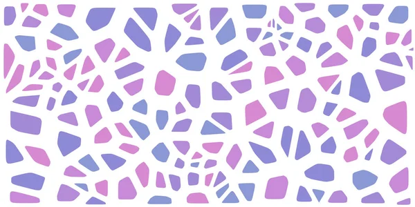 Vitray renkli voronoi fileto, vektör soyut ile. Düzensiz hücre arka plan deseni. 2D geometrik şekiller kılavuz. En boy oranı 2:1