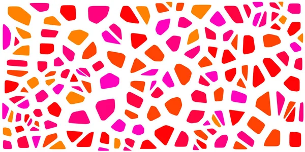 Vitray renkli voronoi fileto, vektör soyut ile. Düzensiz hücre arka plan deseni. 2D geometrik şekiller kılavuz. En boy oranı 2:1