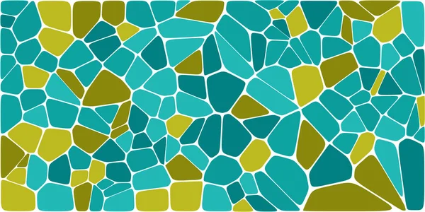 Vitray renkli voronoi fileto, vektör soyut ile. Düzensiz hücre arka plan deseni. 2D geometrik şekiller kılavuz. En boy oranı 2:1