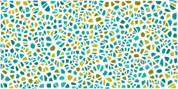 Vitray renkli voronoi fileto, vektör soyut ile. Düzensiz hücre arka plan deseni. 2D geometrik şekiller kılavuz. En boy oranı 2:1