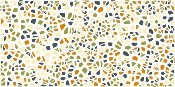 Vitray renkli voronoi fileto, vektör soyut ile. Düzensiz hücre arka plan deseni. 2D geometrik şekiller kılavuz. En boy oranı 2:1