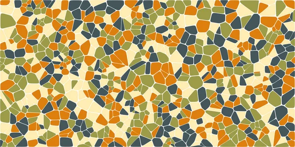 Vitray renkli voronoi fileto, vektör soyut ile. Düzensiz hücre arka plan deseni. 2D geometrik şekiller kılavuz. En boy oranı 2:1