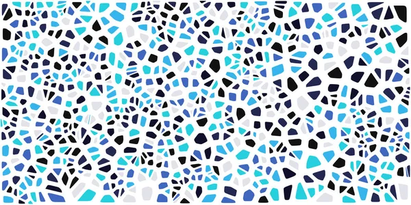 Vitray renkli voronoi fileto, vektör soyut ile. Düzensiz hücre arka plan deseni. 2D geometrik şekiller kılavuz. En boy oranı 2:1