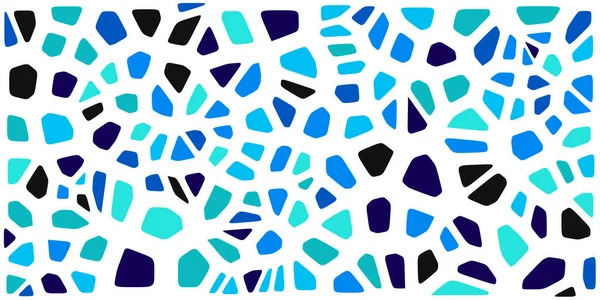 Vitray renkli voronoi fileto, vektör soyut ile. Düzensiz hücre arka plan deseni. 2D geometrik şekiller kılavuz. En boy oranı 2:1