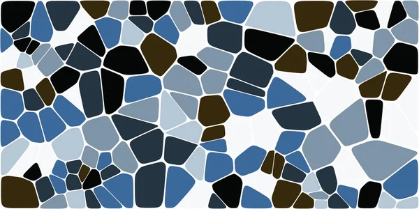 Vitray renkli voronoi fileto, vektör soyut ile. Düzensiz hücre arka plan deseni. 2D geometrik şekiller kılavuz. En boy oranı 2:1