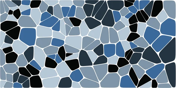 Voronoi Colorido Vidrieras Con Filete Vector Abstracto Patrón Fondo Celdas — Vector de stock