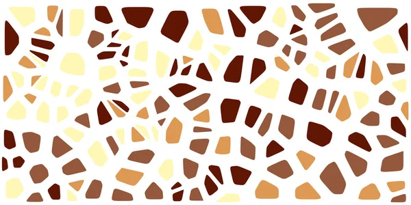 Vitray renkli voronoi fileto, vektör soyut ile. Düzensiz hücre arka plan deseni. 2D geometrik şekiller kılavuz. En boy oranı 2:1