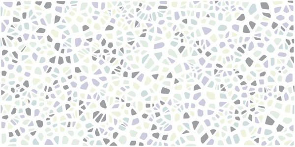 Vitray renkli voronoi fileto, vektör soyut ile. Düzensiz hücre arka plan deseni. 2D geometrik şekiller kılavuz. En boy oranı 2:1