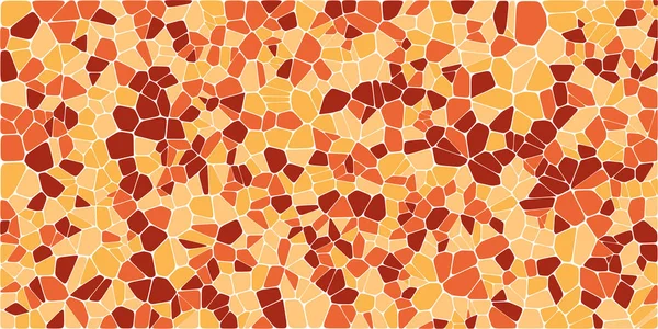 Vitray renkli voronoi fileto, vektör soyut ile. Düzensiz hücre arka plan deseni. 2D geometrik şekiller kılavuz. En boy oranı 2:1