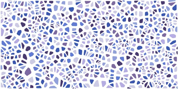 Vitray renkli voronoi fileto, vektör soyut ile. Düzensiz hücre arka plan deseni. 2D geometrik şekiller kılavuz. En boy oranı 2:1