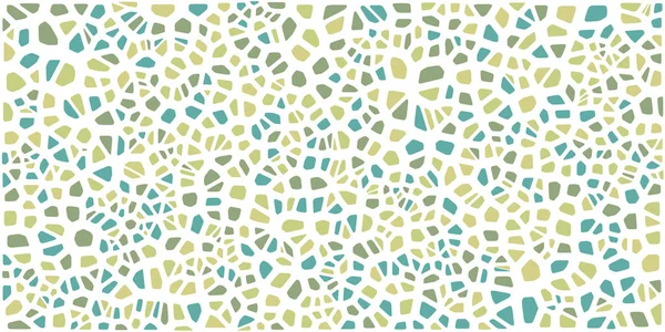 Vitray renkli voronoi fileto, vektör soyut ile. Düzensiz hücre arka plan deseni. 2D geometrik şekiller kılavuz. En boy oranı 2:1