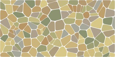 Vitray renkli voronoi fileto, vektör soyut ile. Düzensiz hücre arka plan deseni. 2D geometrik şekiller kılavuz. En boy oranı 2:1
