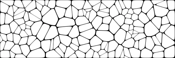 彩色玻璃五颜六色的 Voronoi 与圆角 矢量抽象 不规则单元格背景模式 几何形状网格 纵横比2 — 图库矢量图片