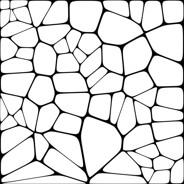 Voronoi Colorido Vidrieras Con Filete Vector Abstracto Patrón Fondo Celdas — Archivo Imágenes Vectoriales