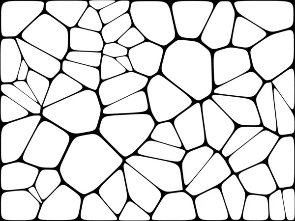 Ólomüveg Színes Voronoi Filé Absztrakt Vektor Szabálytalan Sejtek Háttér Minta — Stock Vector