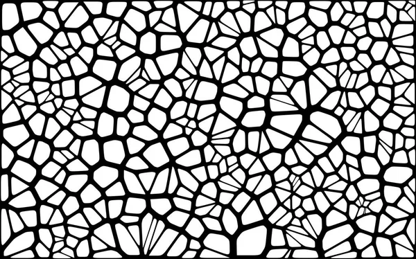 彩色玻璃五颜六色的 Voronoi 与圆角 矢量抽象 不规则单元格背景模式 几何形状网格 纵横比2 — 图库矢量图片