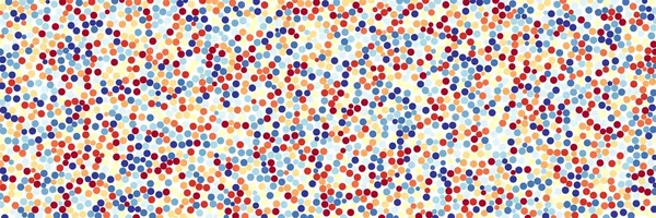 Seyrek suluboya konfeti nokta beyaz arka plan üzerinde renkli. Kaotik desen daire dijital. En boy oranı 3:1