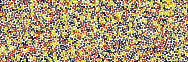 Seyrek suluboya konfeti nokta beyaz arka plan üzerinde renkli. Kaotik desen daire dijital. En boy oranı 3:1