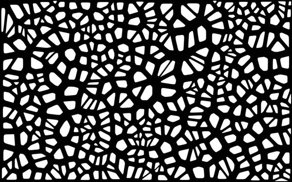 Vitrážové Barevné Voronoi Plátkem Abstraktní Vektor Nepravidelné Buňky Vzorku Pozadí — Stockový vektor