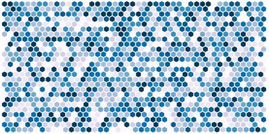 Altıgen kılavuz arka plan doku deseninin renkli. Petek vektör arka plan. İzometrik geometri. En boy oranı 2:1