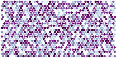 Altıgen kılavuz arka plan doku deseninin renkli. Petek vektör arka plan. İzometrik geometri. En boy oranı 2:1