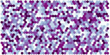 Altıgen kılavuz arka plan doku deseninin renkli. Petek vektör arka plan. İzometrik geometri. En boy oranı 2:1