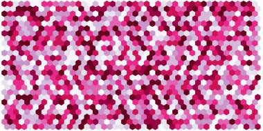 Altıgen kılavuz arka plan doku deseninin renkli. Petek vektör arka plan. İzometrik geometri. En boy oranı 2:1