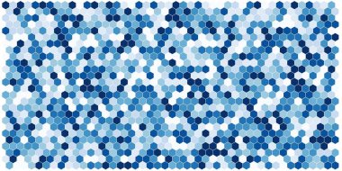 Altıgen kılavuz arka plan doku deseninin renkli. Petek vektör arka plan. İzometrik geometri. En boy oranı 2:1