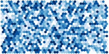 Altıgen kılavuz arka plan doku deseninin renkli. Petek vektör arka plan. İzometrik geometri. En boy oranı 2:1