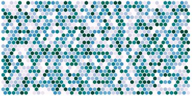 Altıgen kılavuz arka plan doku deseninin renkli. Petek vektör arka plan. İzometrik geometri. En boy oranı 2:1