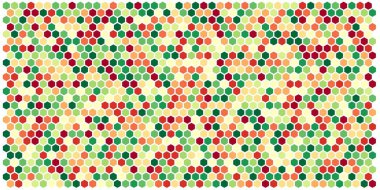 Altıgen kılavuz arka plan doku deseninin renkli. Petek vektör arka plan. İzometrik geometri. En boy oranı 2:1