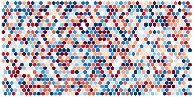 Altıgen kılavuz arka plan doku deseninin renkli. Petek vektör arka plan. İzometrik geometri. En boy oranı 2:1