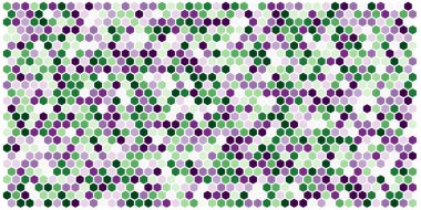 Altıgen kılavuz arka plan doku deseninin renkli. Petek vektör arka plan. İzometrik geometri. En boy oranı 2:1