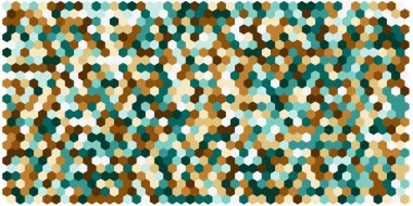 Altıgen kılavuz arka plan doku deseninin renkli. Petek vektör arka plan. İzometrik geometri. En boy oranı 2:1