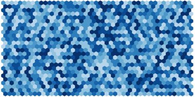 Altıgen kılavuz arka plan doku deseninin renkli. Petek vektör arka plan. İzometrik geometri. En boy oranı 2:1