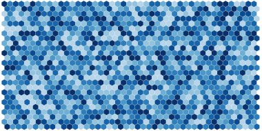 Altıgen kılavuz arka plan doku deseninin renkli. Petek vektör arka plan. İzometrik geometri. En boy oranı 2:1