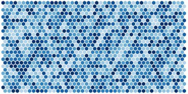 Altıgen kılavuz arka plan doku deseninin renkli. Petek vektör arka plan. İzometrik geometri. En boy oranı 2:1