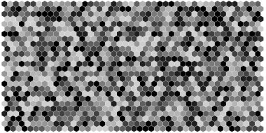 Altıgen kılavuz arka plan doku deseninin renkli. Petek vektör arka plan. İzometrik geometri. En boy oranı 2:1